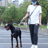 Hand Free Dog Leash for Pet Walking Running Jogging Adjustable Dog Leash Waist Belt Chest Strap Traction Rope Dog Accessories