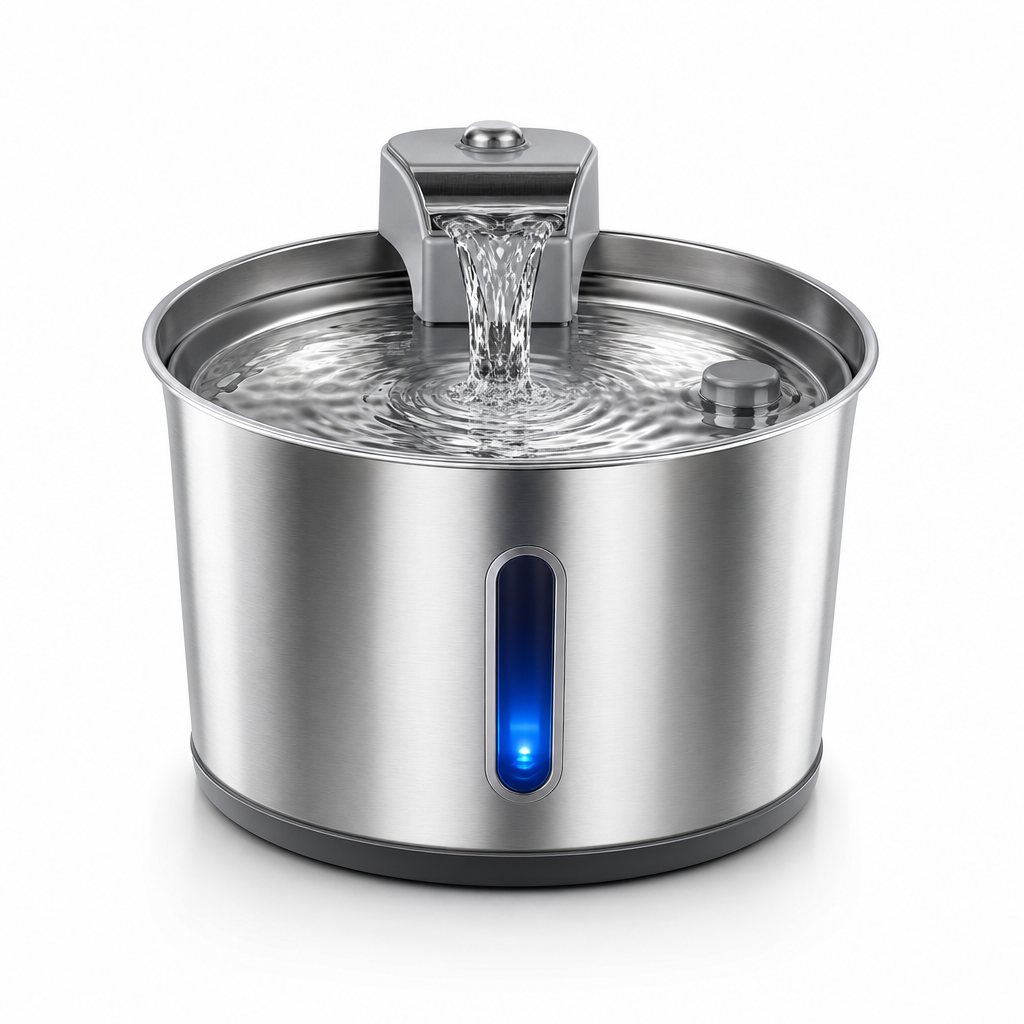 PureFlow Stainless Steel Pet Water Fountain product image